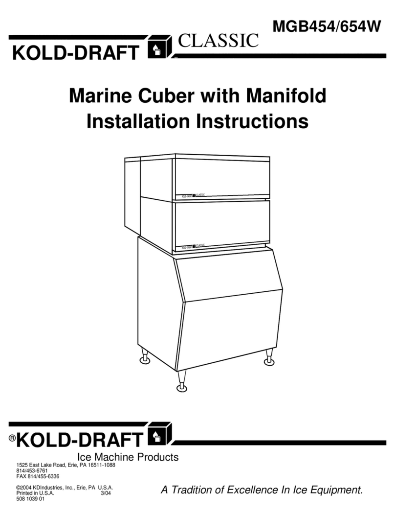Kold-Draft CLASSIC MGB454W User manual