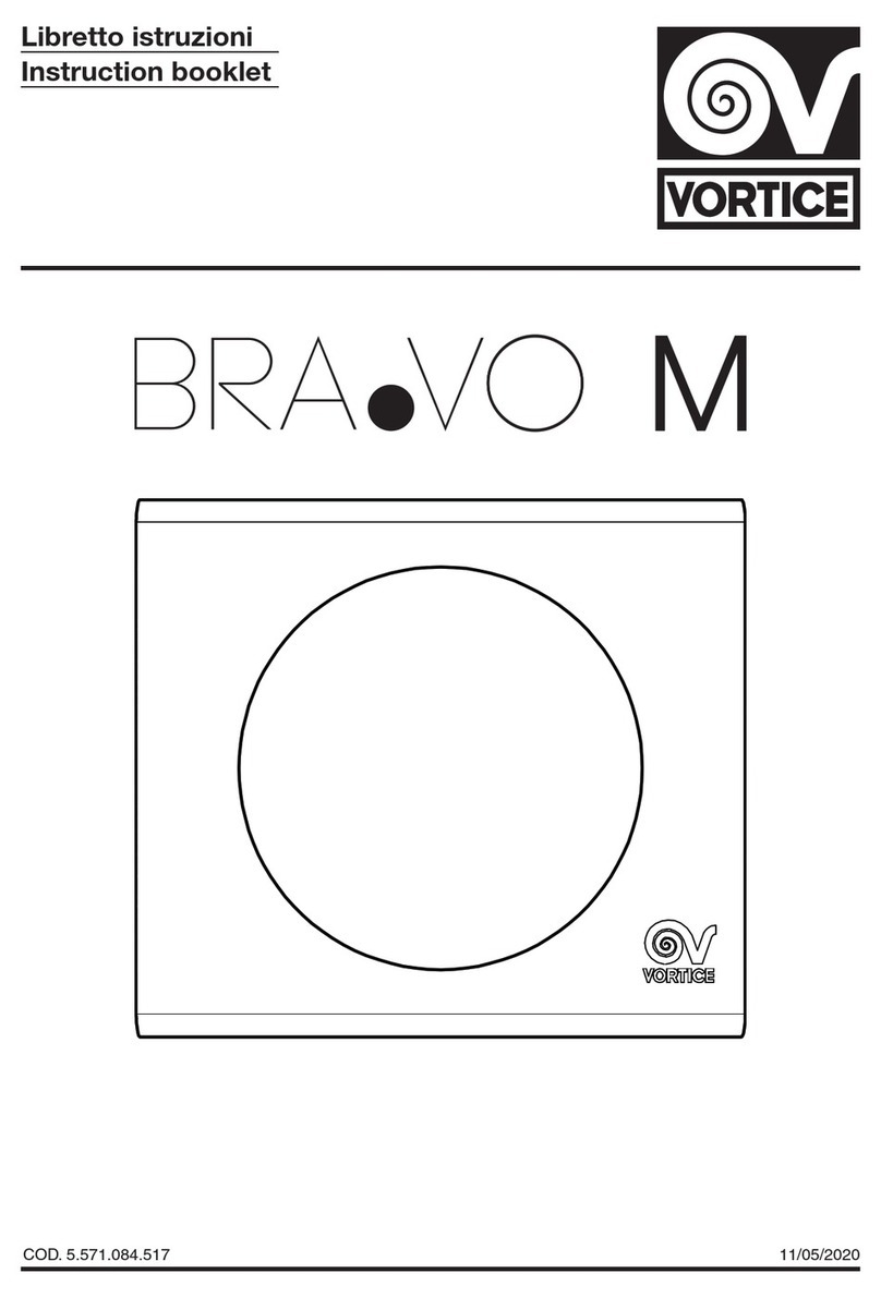 Vortice BRA.VO M Instruction booklet Vortice BRA.VO M Instruction booklet