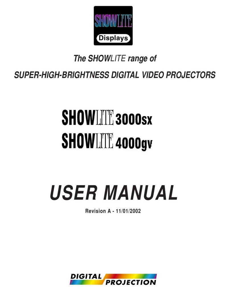 Digital Projection SHOWlite 3000sx User manual