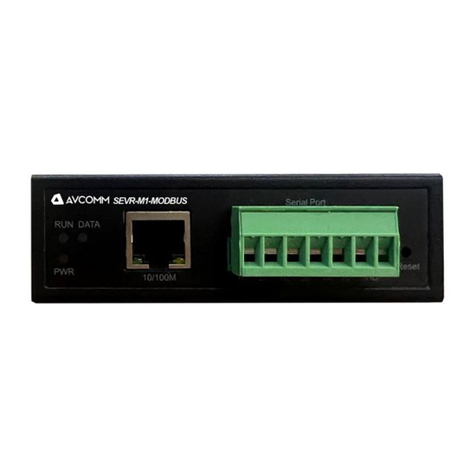 AVCOMM SEVR-M1-MODBUS Quick installation guide