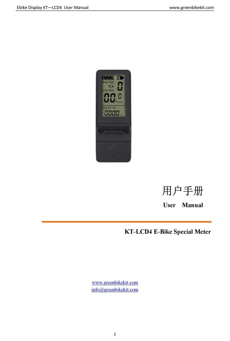 Green Bike KT-LCD4 user manual