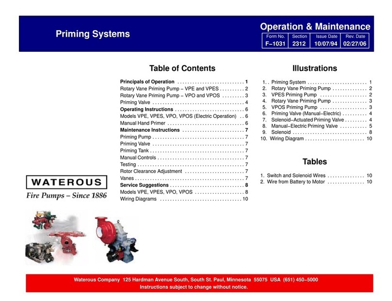 Waterous VPE operation & maintenance