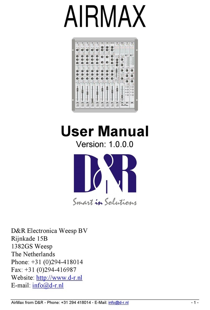 D&R AIRMAX User manual