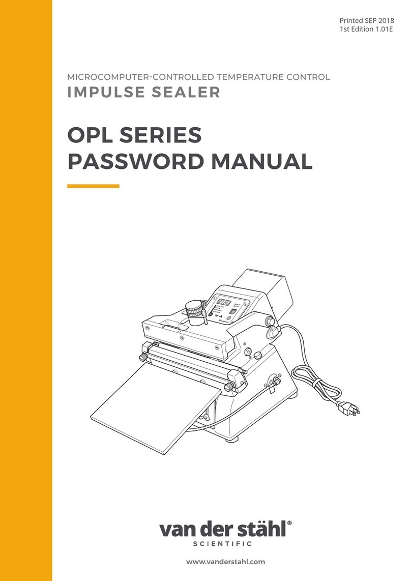 Van Der Stahl OPL Series manual
