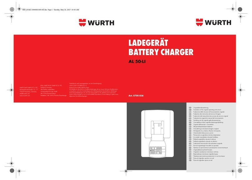 Würth AL 50-LI Translation of the original operating instructions