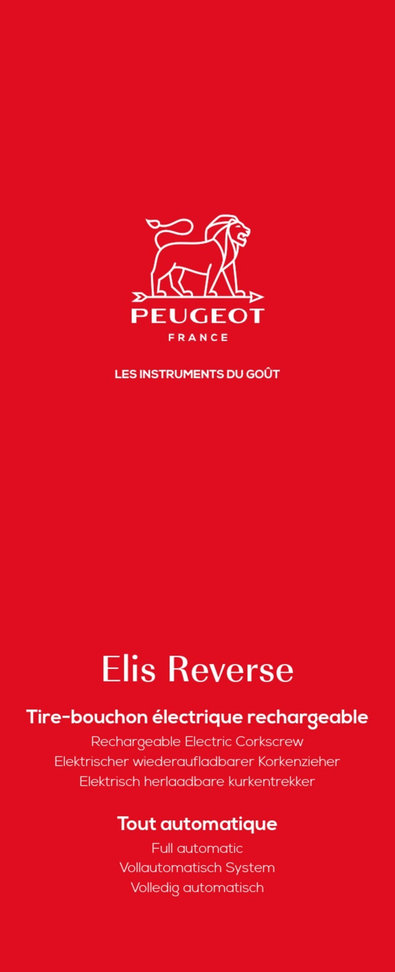 PEUGEOT Elis Reverse manual