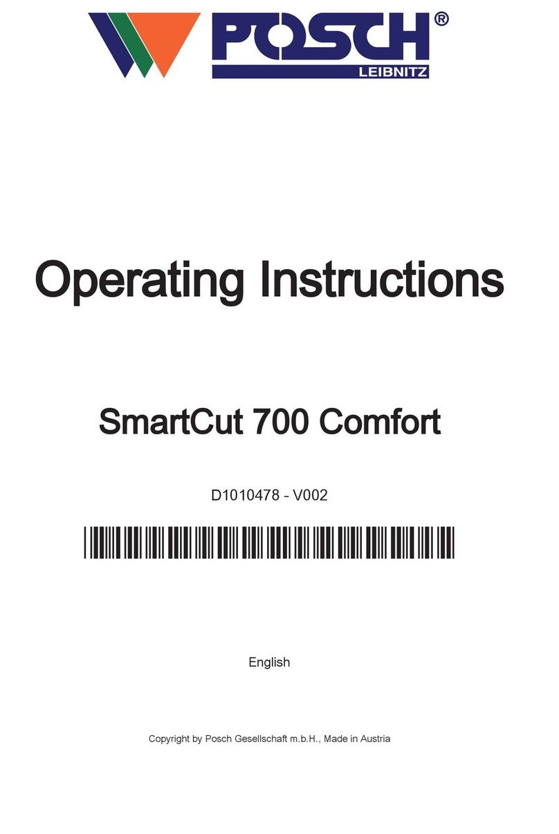 Posch SmartCut 700 Comfort - Z User manual
