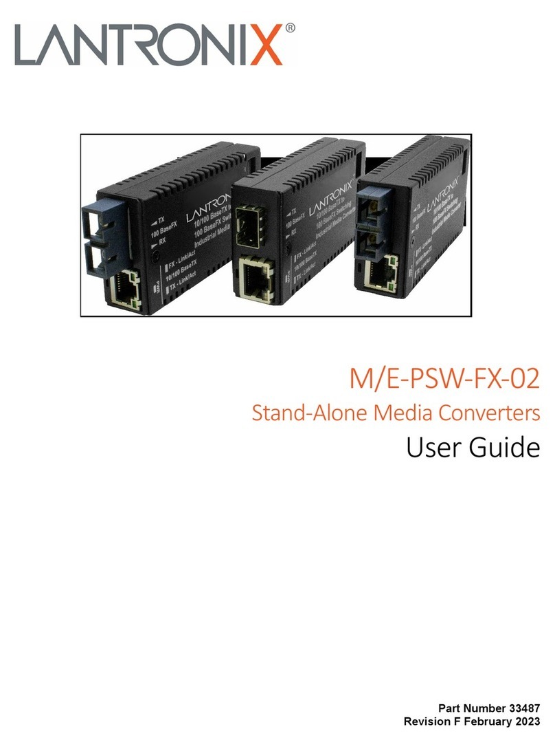 Lantronix M/E-PSW-FX-02 user guide