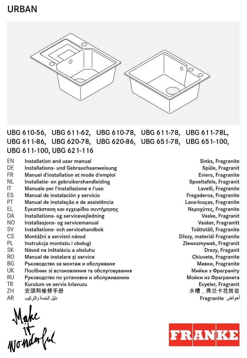 Franke URBAN UBG 610-56 User manual