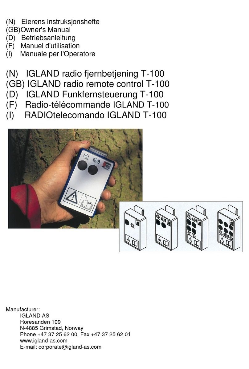 IGLAND T-100 owner's manual