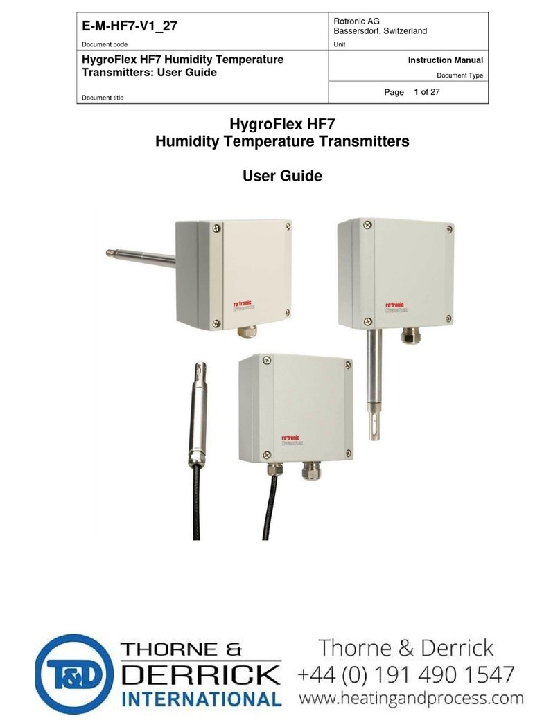 Thorne & Derrick HygroFlex HF7 User manual