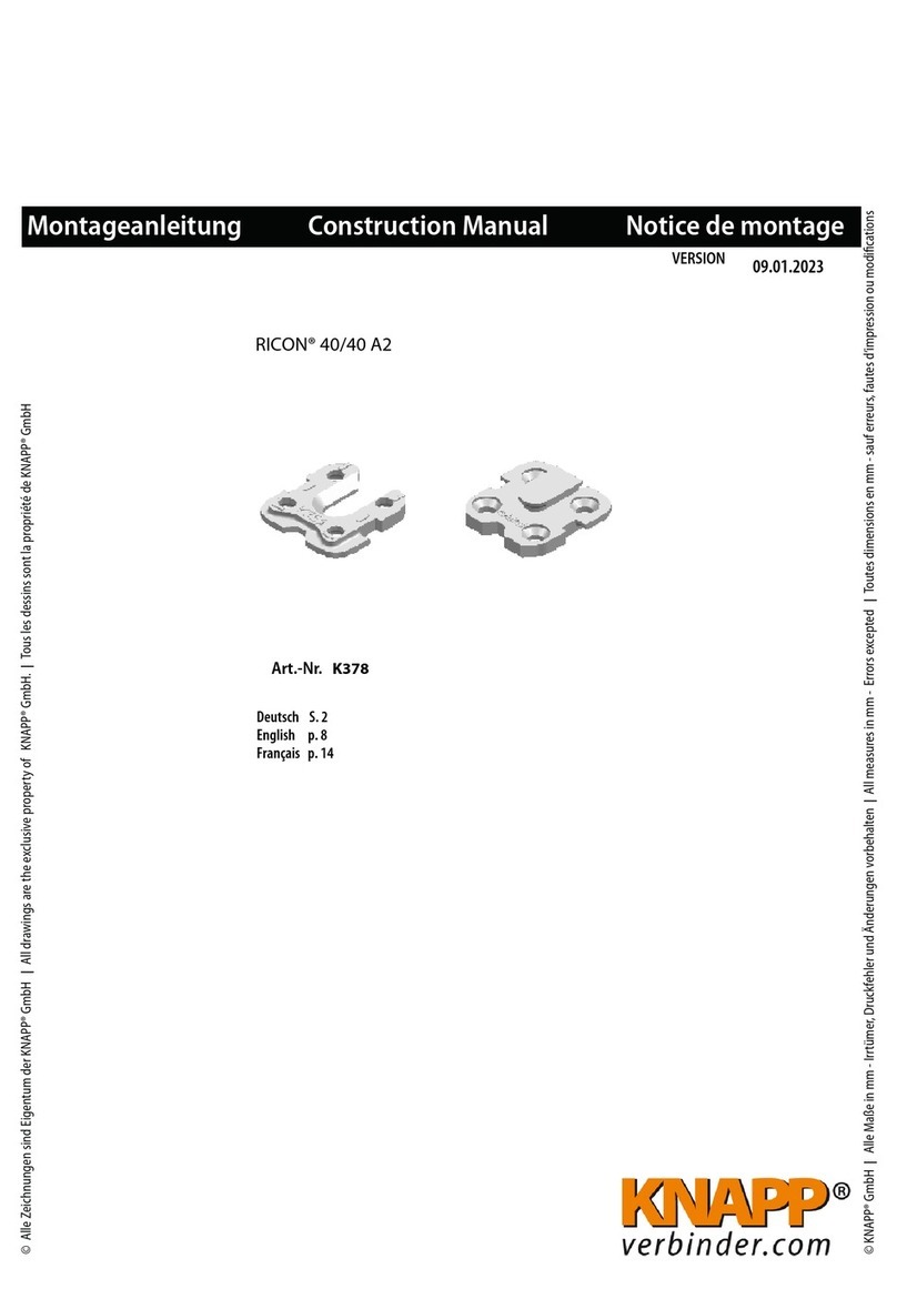 knapp RICON 40 Construction manual