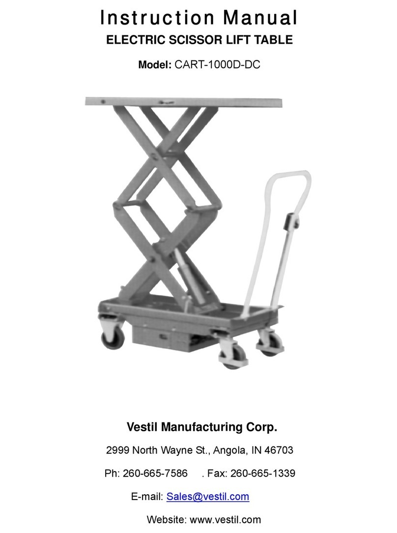 Vestil CART-1000D-DC User manual