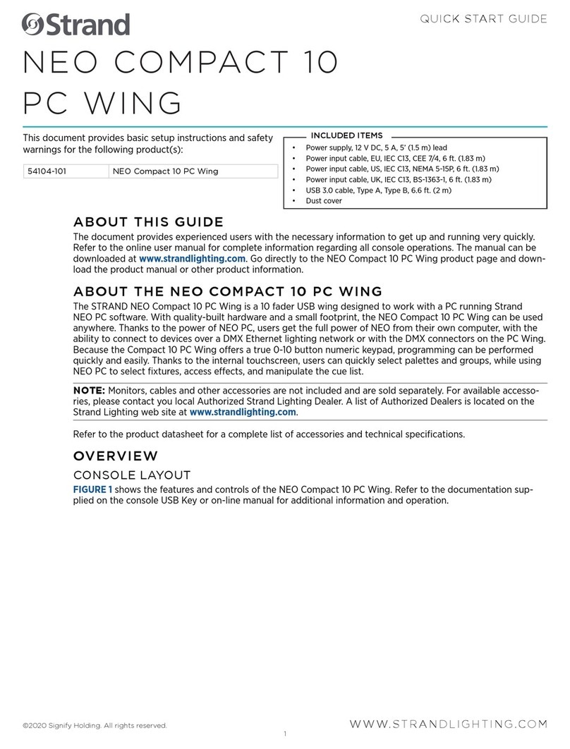 Strand NEO COMPACT 10 PC WING User manual