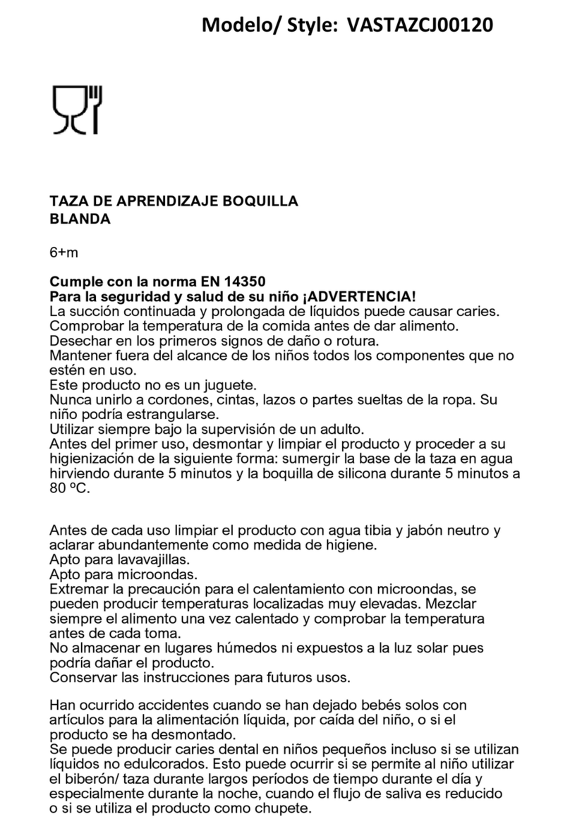 El Corte Inglés VASTAZCJ00120 instructions