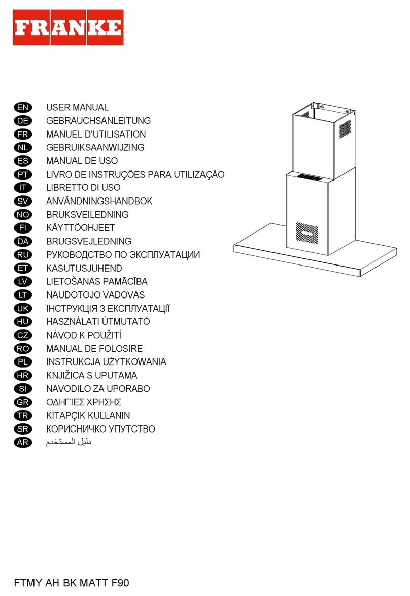 Franke FTMY AH BK MATT F90 User manual