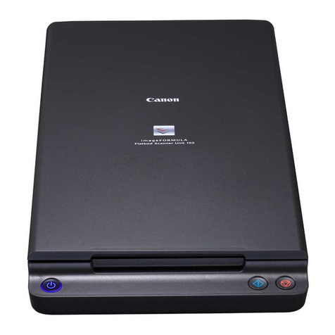 Canon imageFORMULA Flatbed Scanner Unit 102 Setup guide