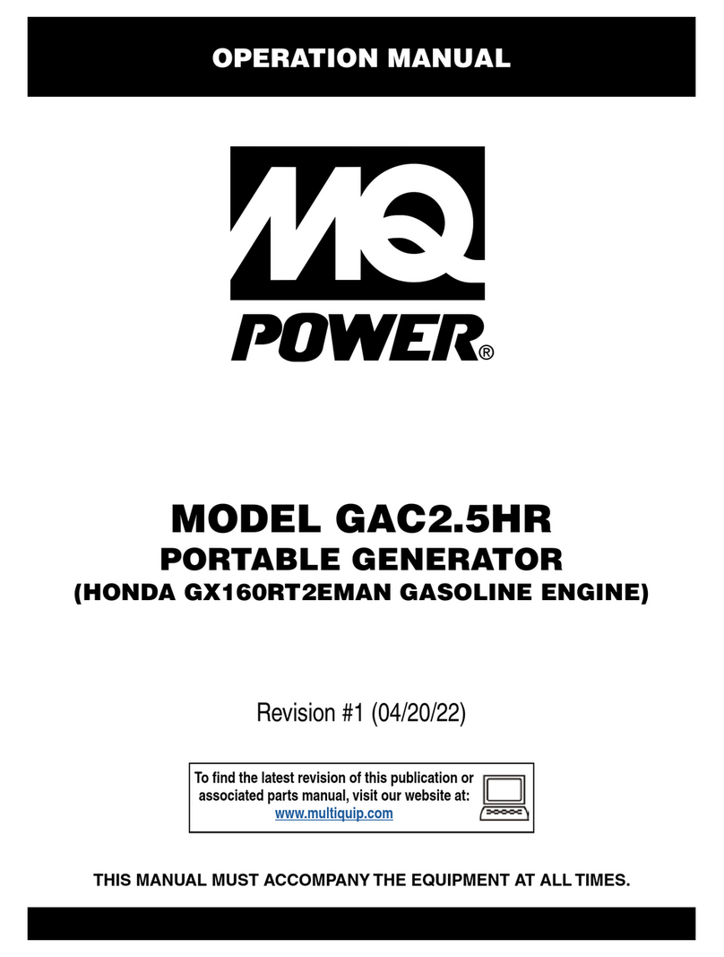 MQ Power GAC2.5HR Operation manual