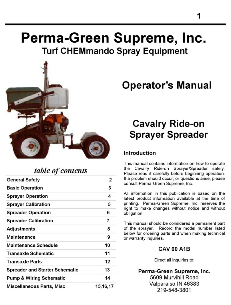 PermaGreen Supreme CHEMmando Cavalry 60 A1B Operator's manual