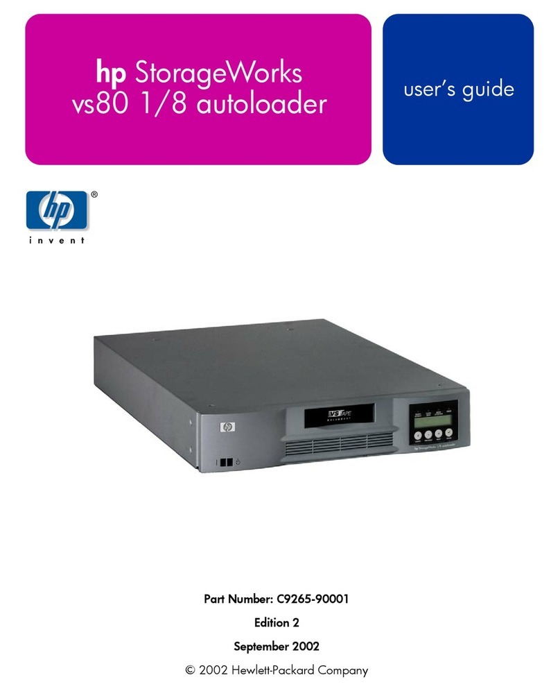 HP StorageWorks vs80 User manual