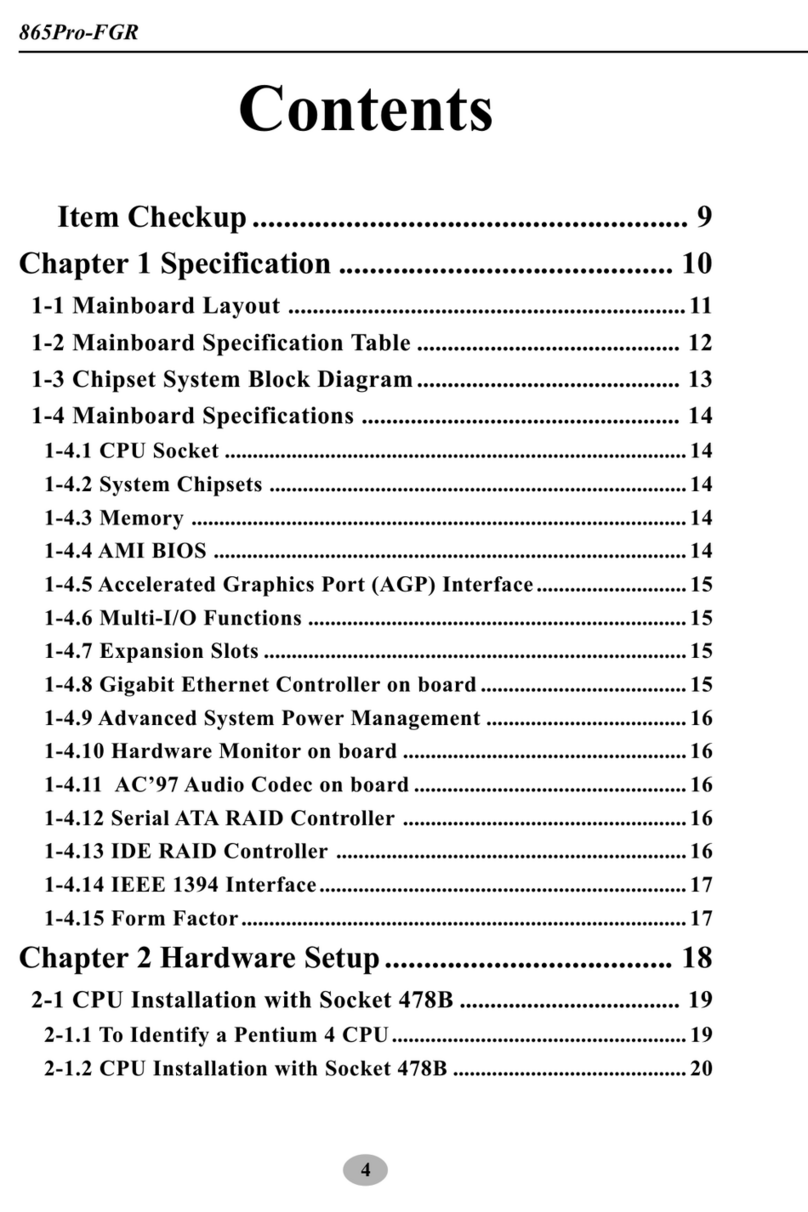 SOLTEK 865Pro-FGR User manual