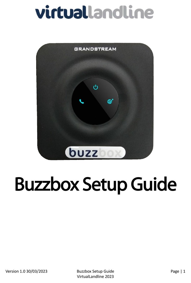 Grandstream Networks HT801 quick start guide