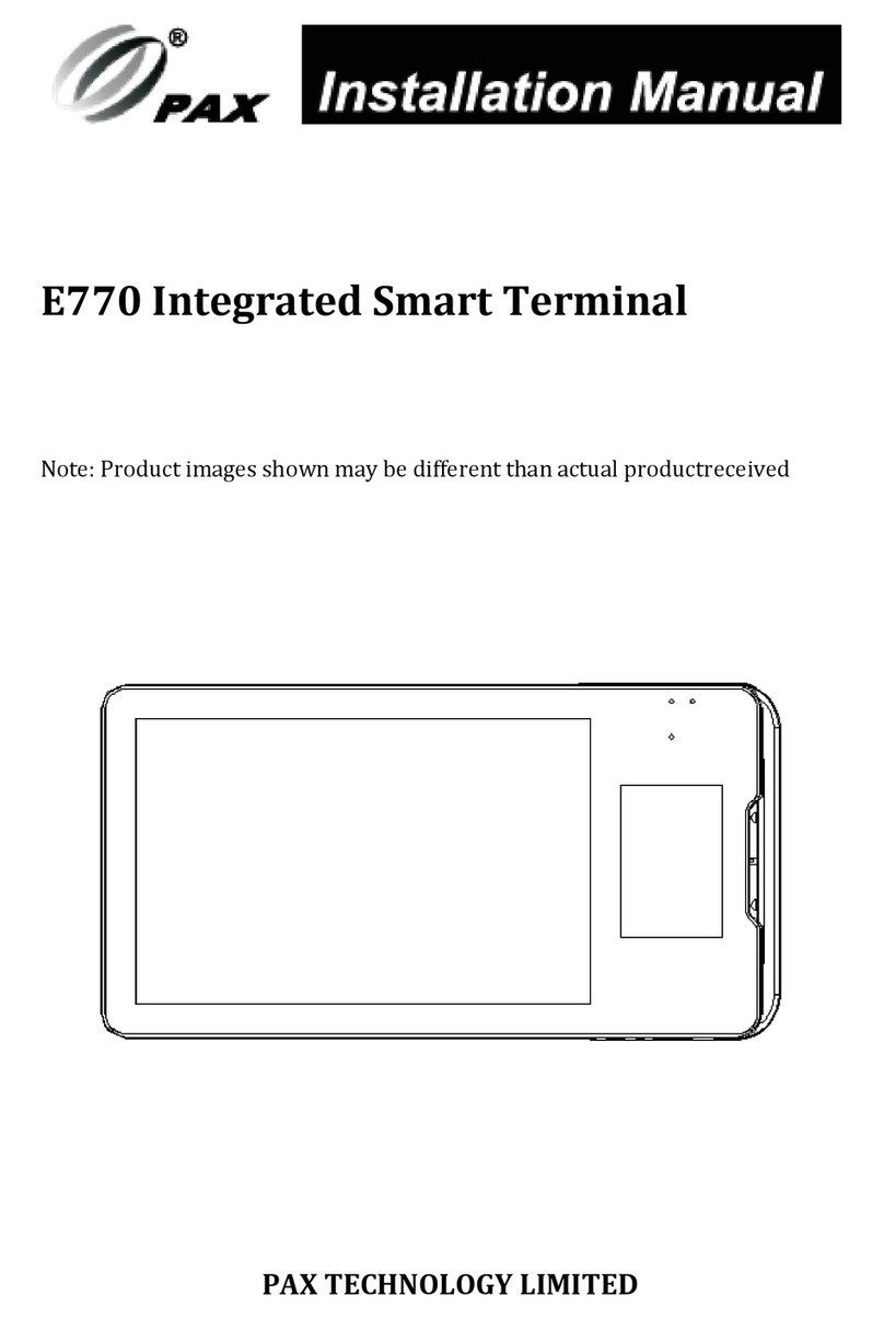 PAX E770 User manual