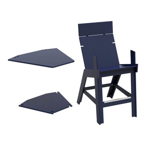 Loll Designs HI-RISE CHAIR WITH BRIDGE Assembly instructions