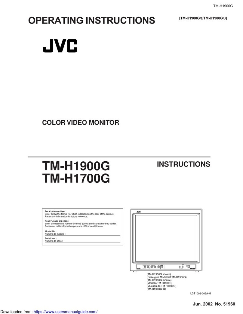 JVC TM-H1900G User manual