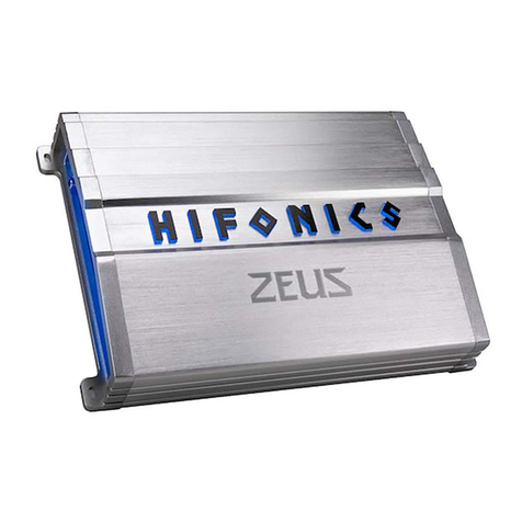 Hifonics ZG-1200.10 Quick start installation guide