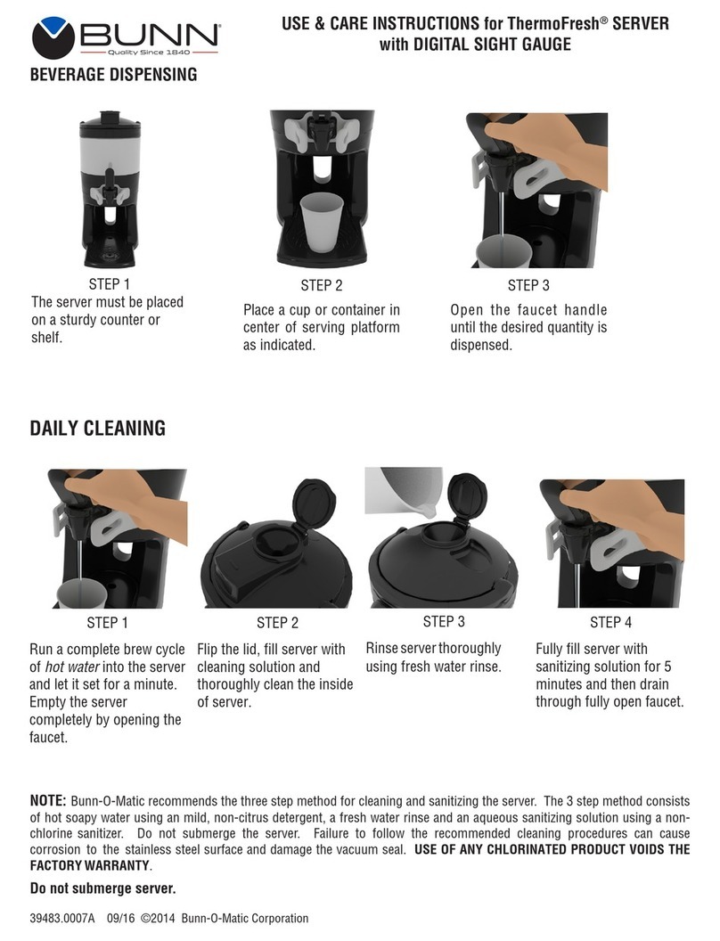 Bunn ThermoFresh 44050.0250 Quick reference guide