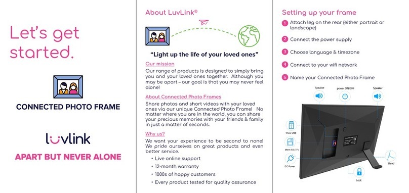 LuvLink Connected Photo Frame manual