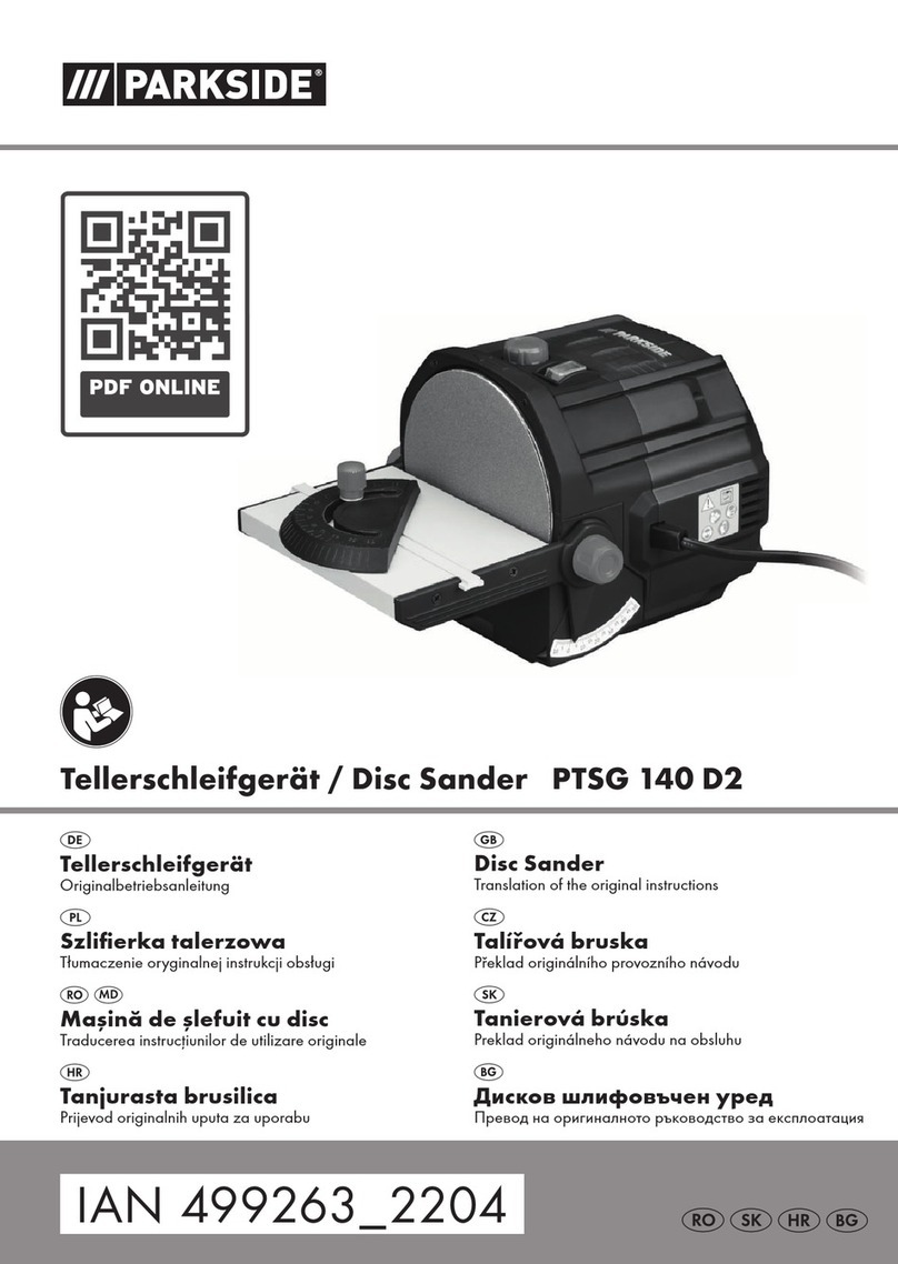 Parkside PTSG 140 D2 Translation of the original instructions