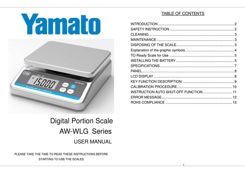 Yamato AW-WLG Series user manual