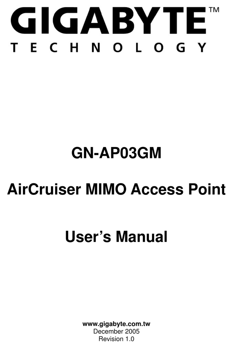Gigabyte AirCruiser MIMO GN-AP03GM User manual
