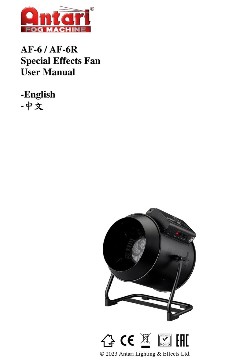 Antari AF-6 User manual