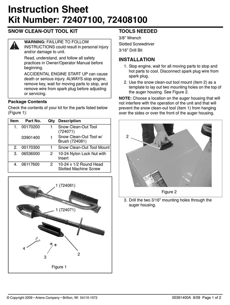 Ariens 72407100 User manual Ariens 72407100 User manual
