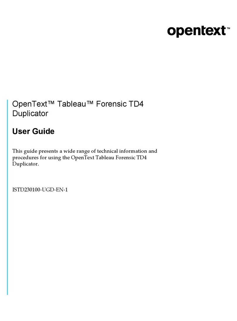 OPENTEXT Tableau Forensic TD4 user guide