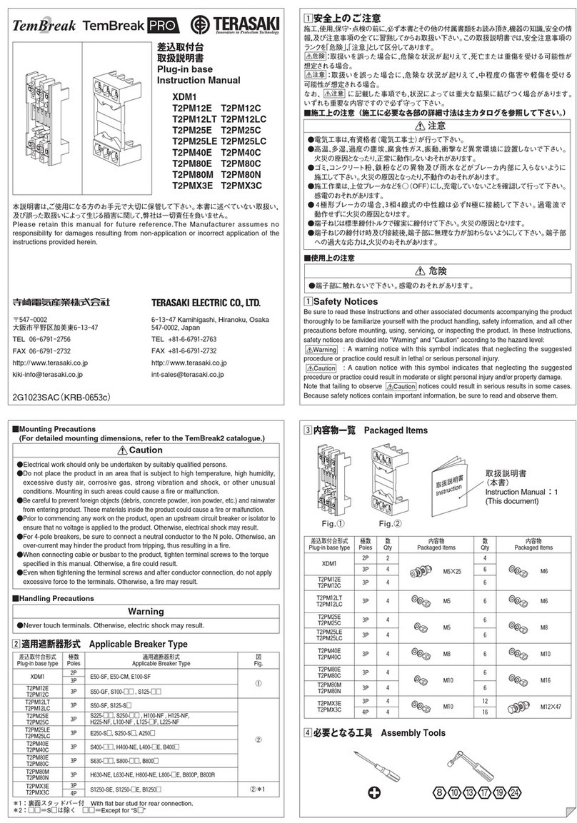 TERASAKI TemBreak PRO XDM1 instruction manual