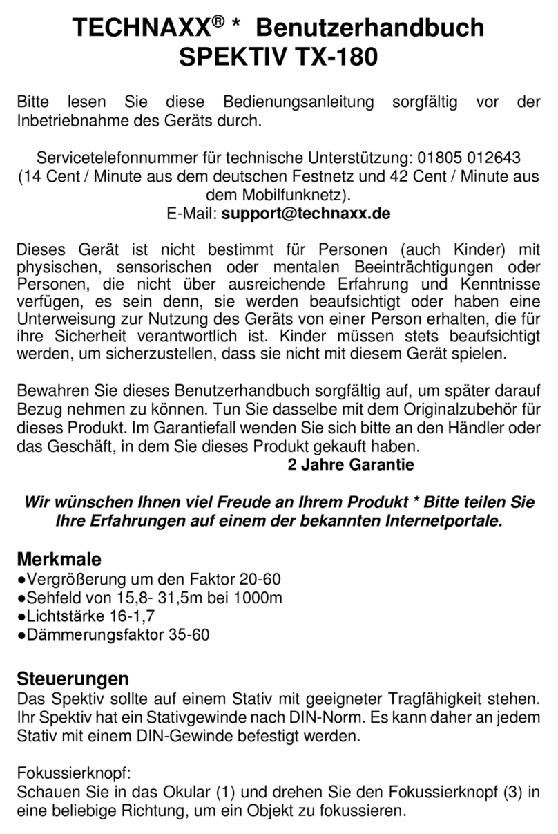Technaxx SPEKTIV TX-180 User manual