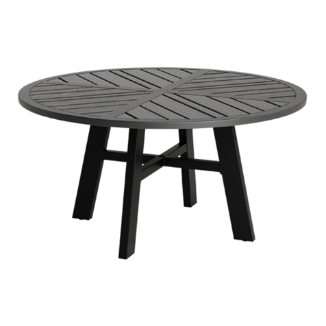tropitone Crestwood Round KD Table User manual tropitone Crestwood Round KD Table User manual