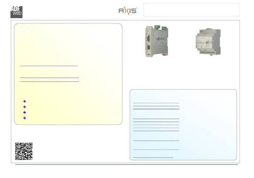 ADF Web axis HD67503-A1 User manual ADF Web axis HD67503-A1 User manual