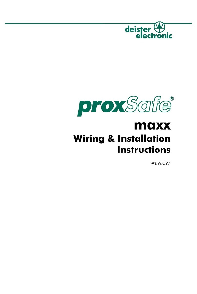 Deister electronic proxSafe maxx installation instructions