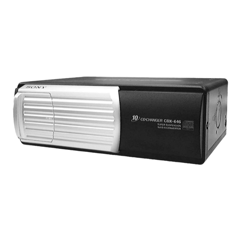 Sony CDX-747X - Compact Disc Changer System operating instructions