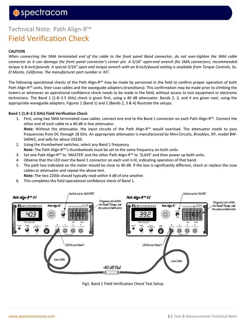 Spectracom Path Align-R Specification sheet