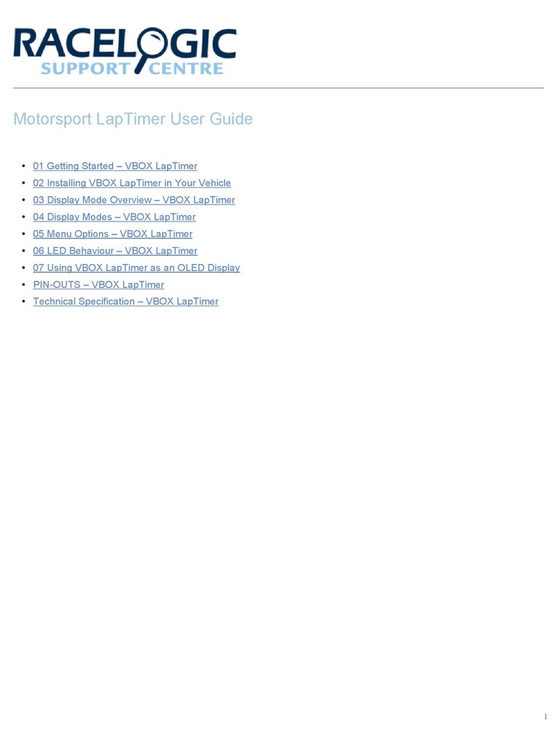 Racelogic VBOX LapTimer User manual