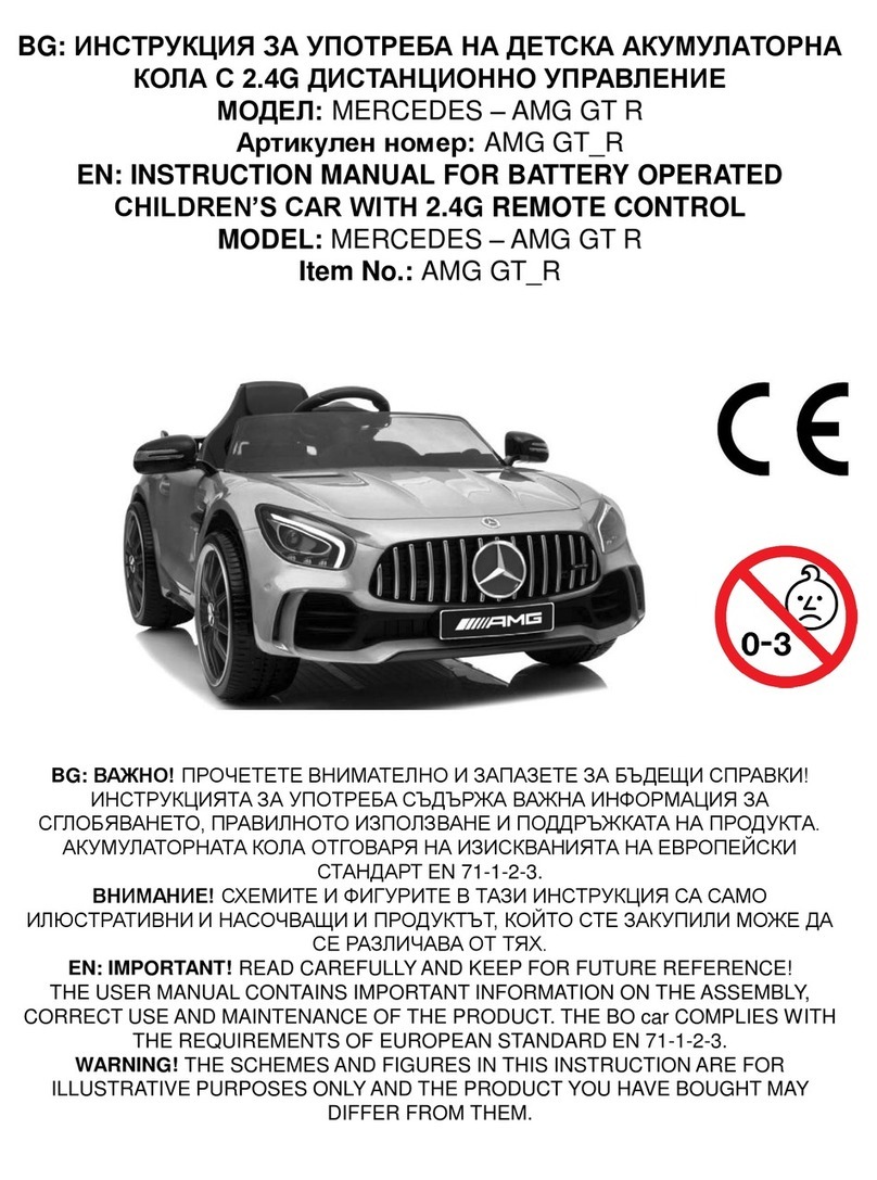Moni MERCEDES - AMG GT R User manual Moni MERCEDES - AMG GT R User manual