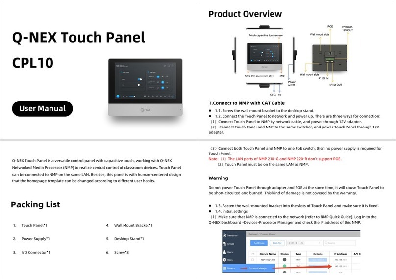 Q-NEX CPL10 user manual