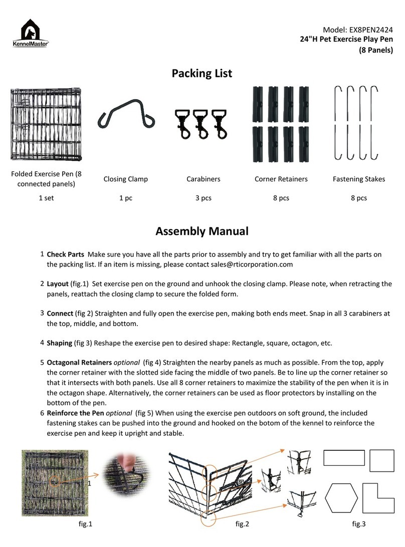 KennelMaster EX8PEN2424 Assembly manual KennelMaster EX8PEN2424 Assembly manual