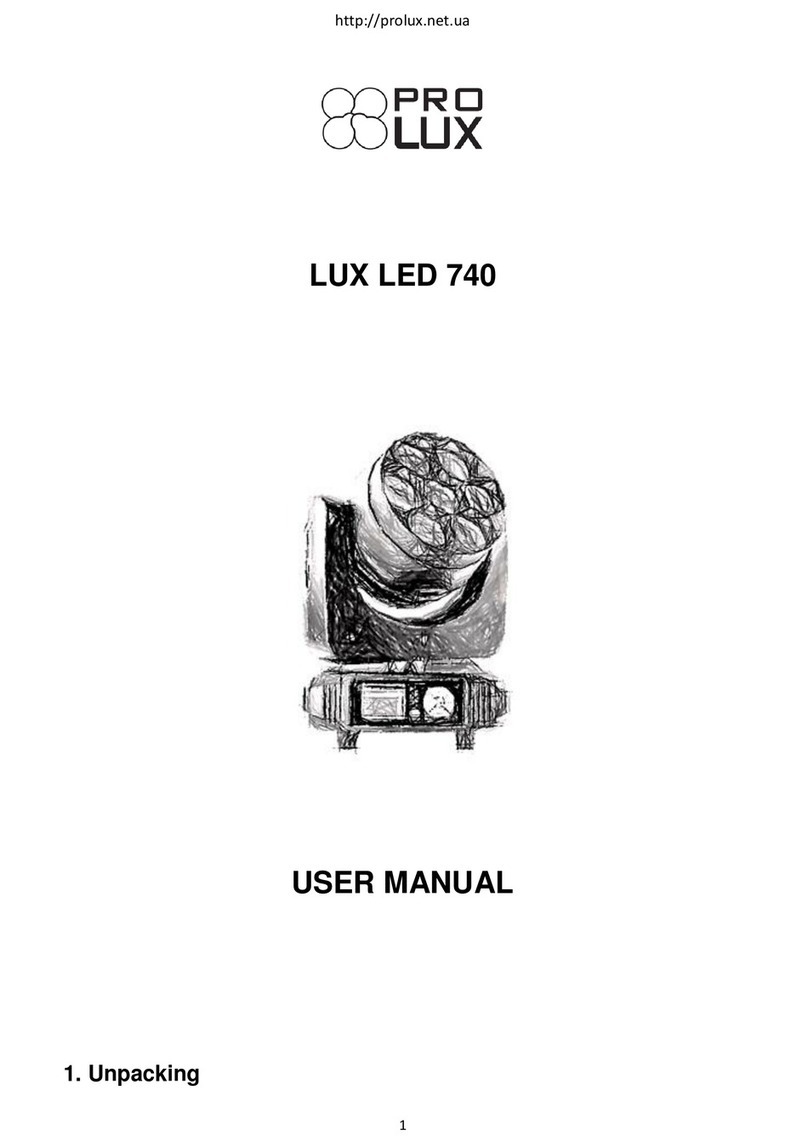 Prolux LUX LED 740 user manual
